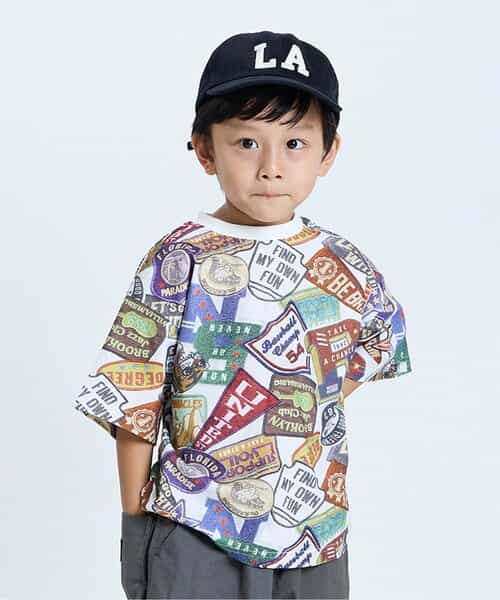 ☆SALE☆ワッペンコラージュ総柄Tシャツ（R207075）|F.O.KIDS