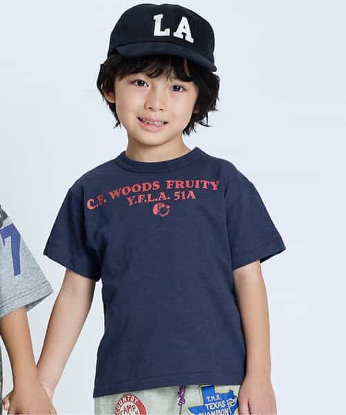 ★SALE★バックペナントレタードTシャツ