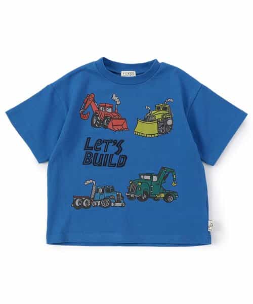 働く車プリントTシャツ