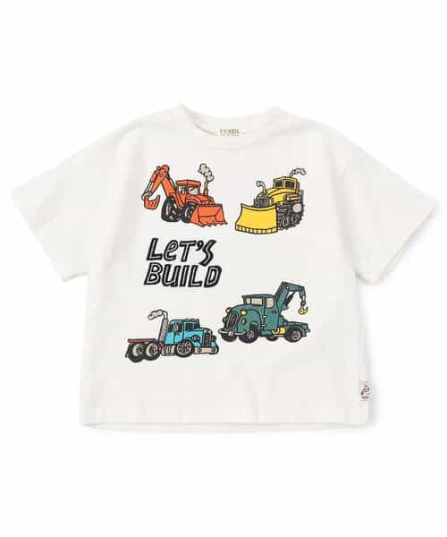 働く車プリントTシャツ