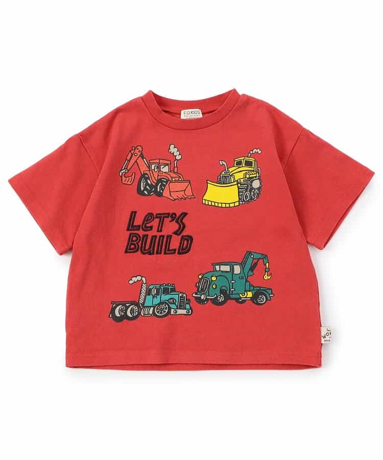 働く車プリントTシャツ