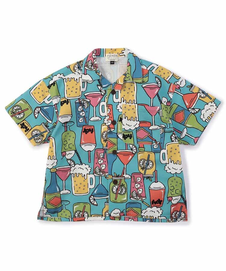 ★SALE★4色2柄オープンカラーシャツ