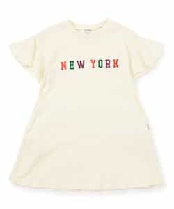 ☆3/19(木)21時～3点10％OFF☆【リンク】GIRLS　ロゴアップリケワンピース