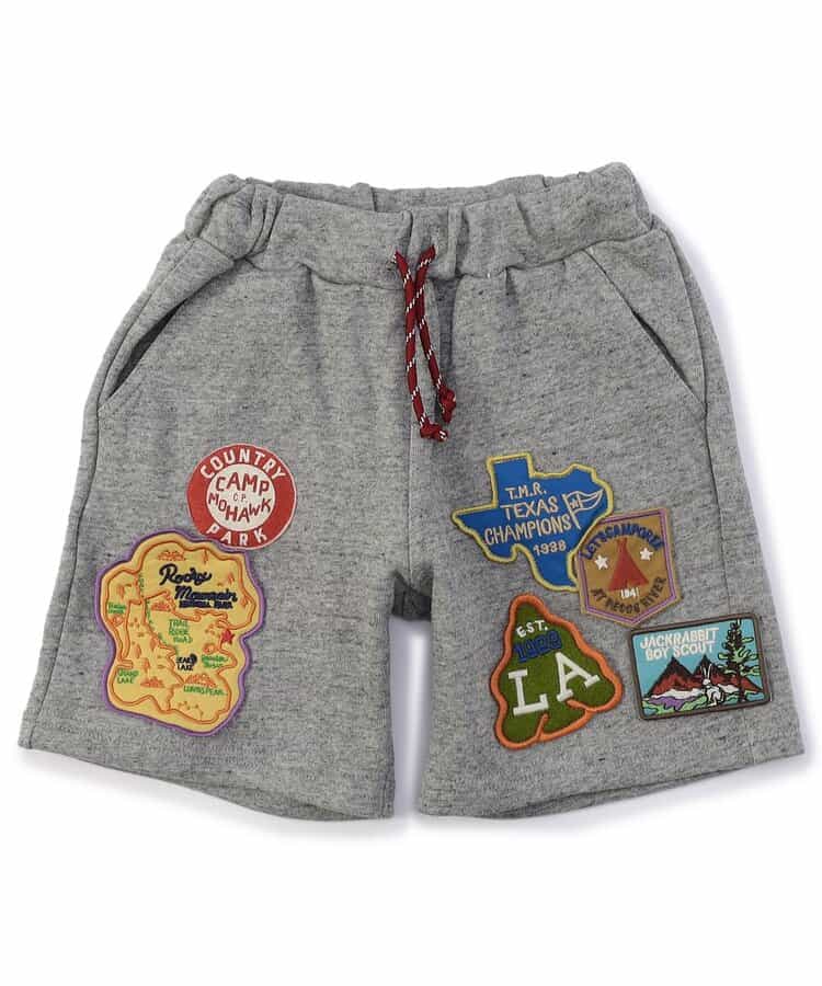 ★SALE★ワッペンたっぷりハーフパンツ  5分丈