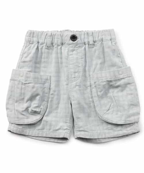 ☆2/5(木)21時～3点10％OFF☆ダブルガーゼサイドポケットパンツ  5分丈