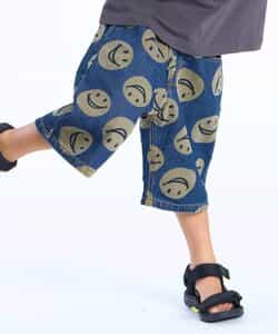 ライトワイドデニムパンツ  6分丈