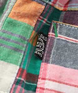 ☆SALE☆【リンク】パッチワークハーフパンツ 5分丈（R223195