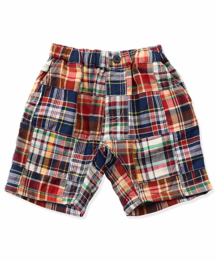 ★SALE★【リンク】パッチワークハーフパンツ  5分丈