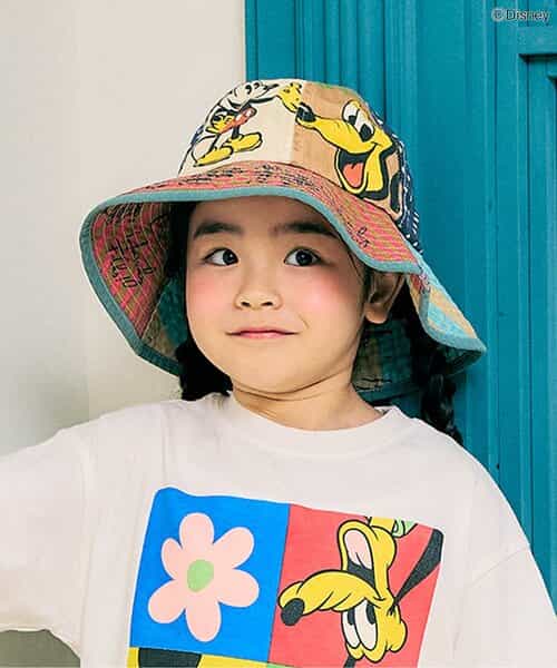 ディズニーキャラクター リメイクハット