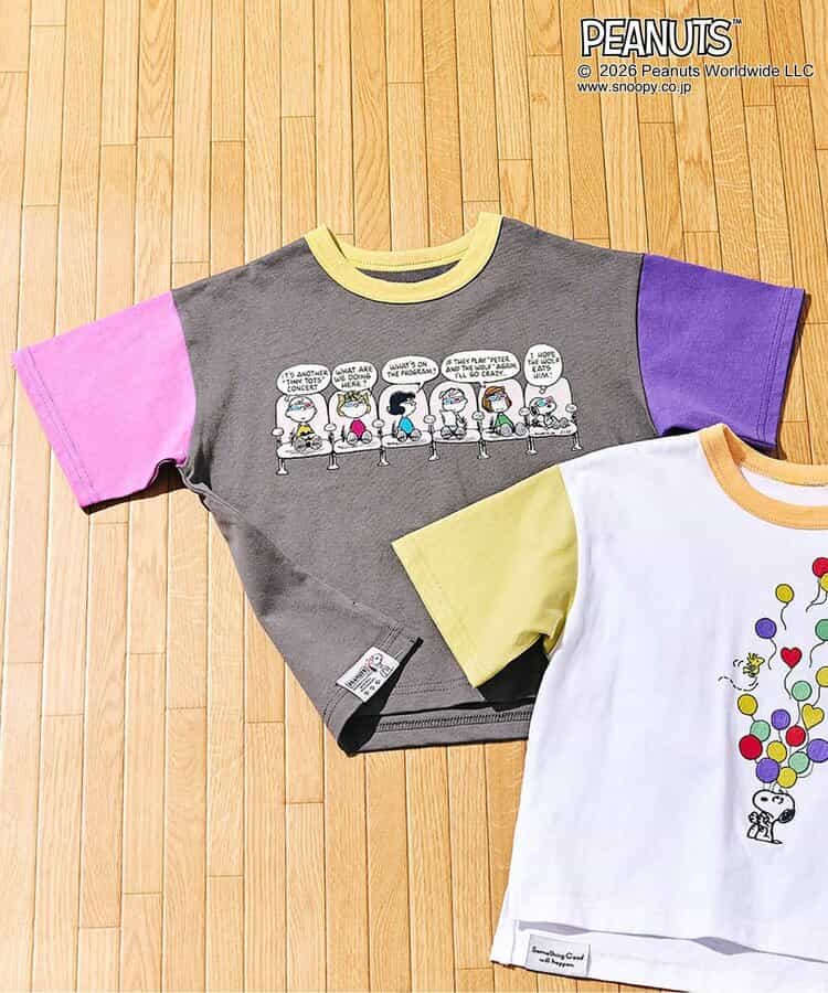 PEANUTS　ステッチアートTシャツ