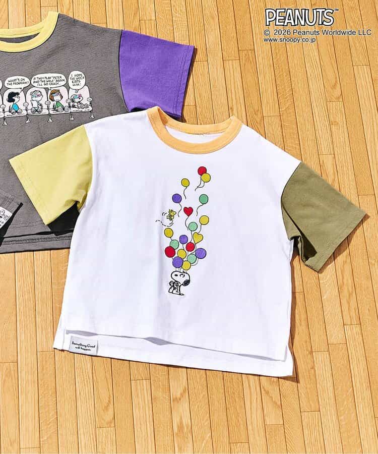 PEANUTS　ステッチアートTシャツ