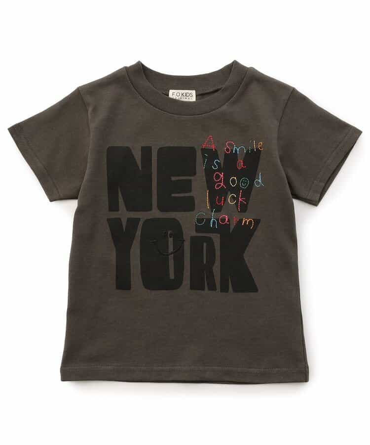 ロゴ×ステッチワークTシャツ