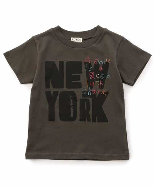 ロゴ×ステッチワークTシャツ