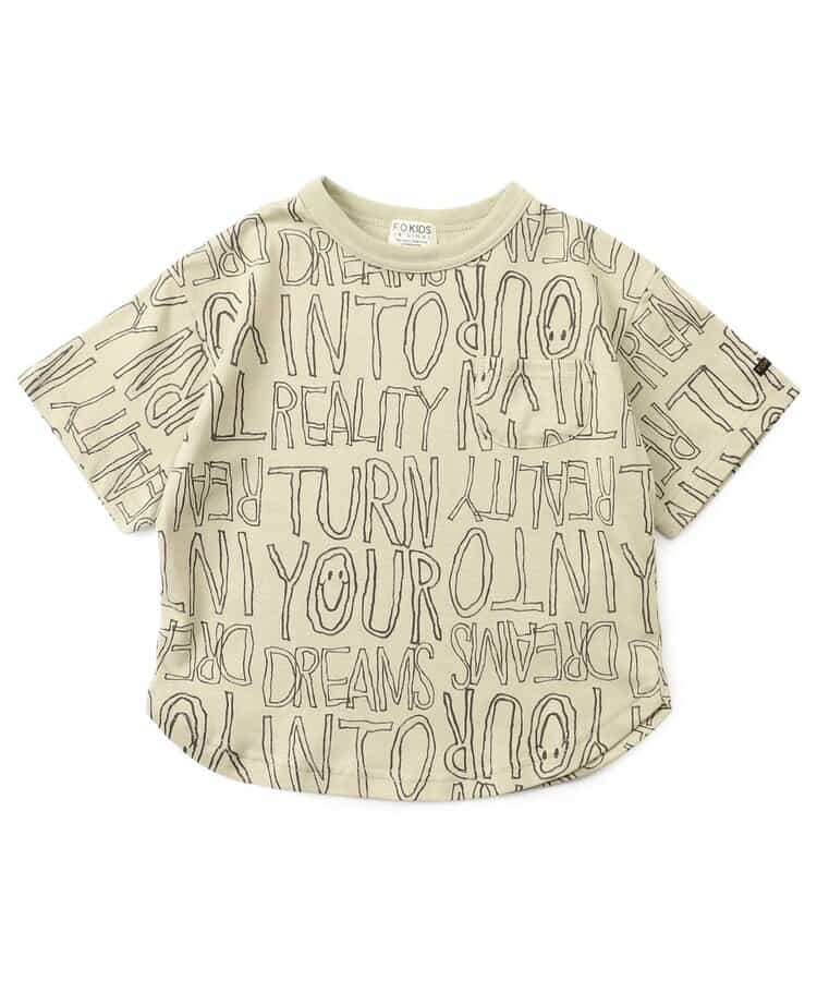 ★SALE★総柄ラウンドTシャツ_接触冷感