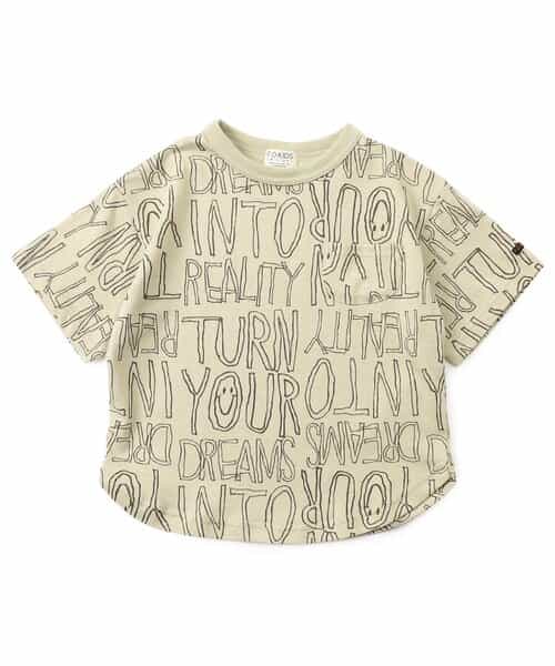 ★SALE★総柄ラウンドTシャツ_接触冷感