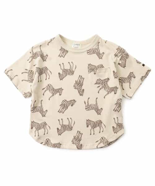 ★SALE★総柄ラウンドTシャツ_接触冷感