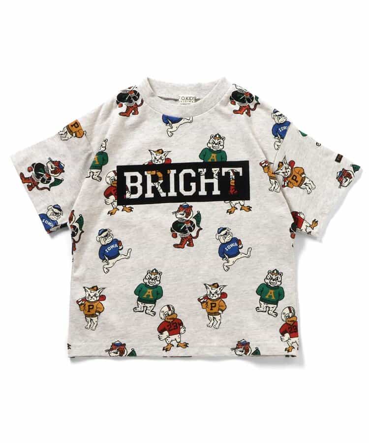 総柄BOXロゴTシャツ