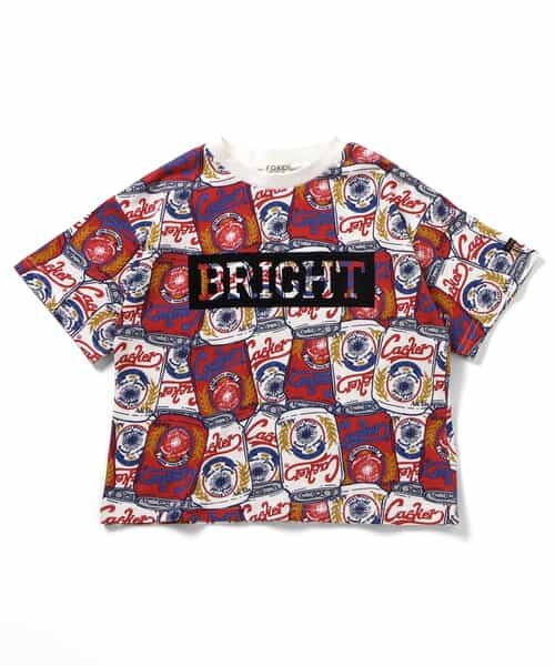 総柄BOXロゴTシャツ