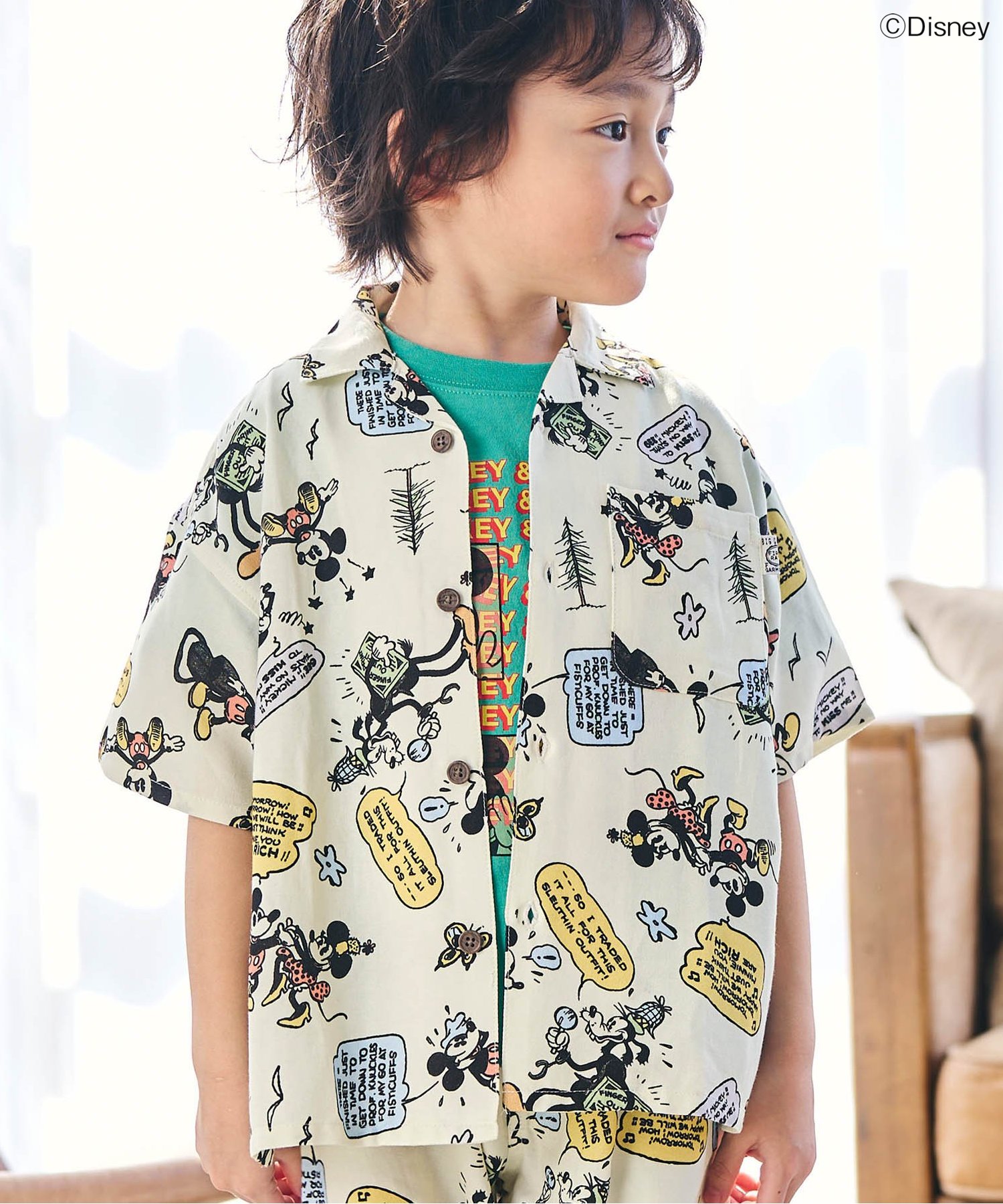 ☆SALE☆【リンク】ディズニーキャラクター/ラグランTシャツ（J406055