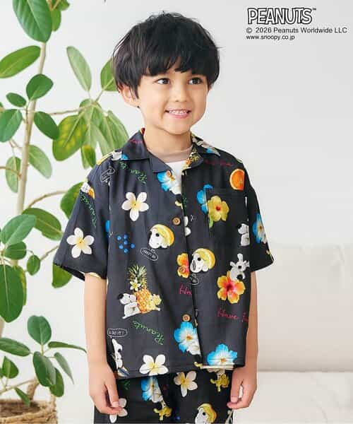 PEANUTＳ　MIX ARTアロハシャツ