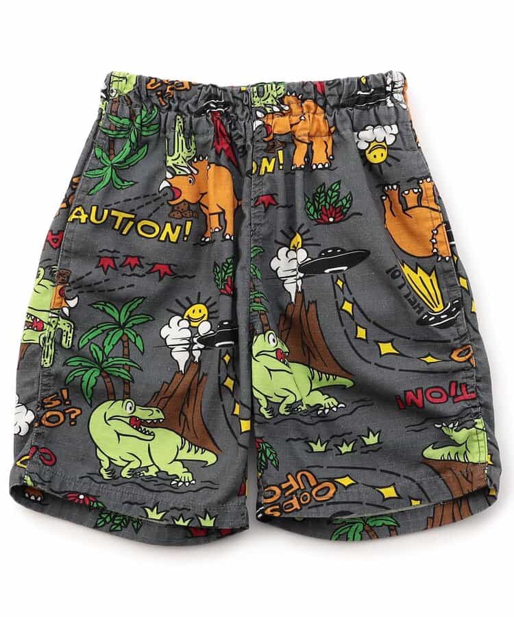 DINO総柄ショーツ  5分丈
