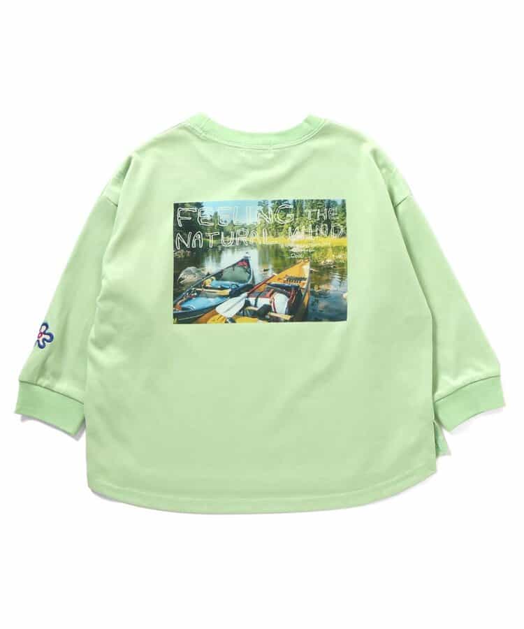 ルーズシルエットバックフォトL/S Tee_UVカット_接触冷感_吸水速乾