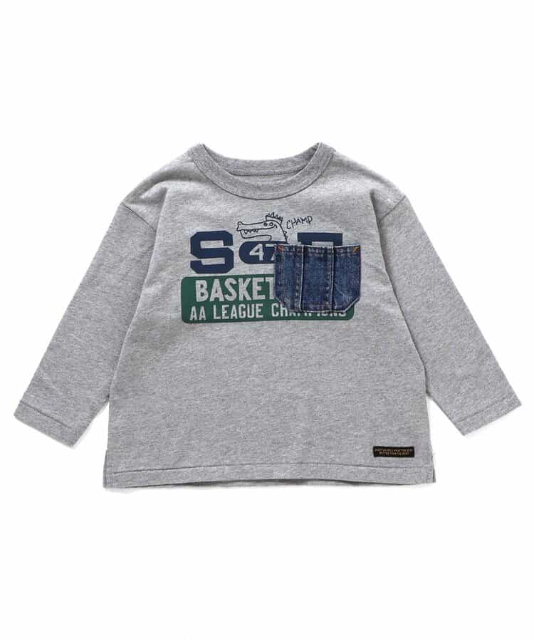 ヴィンテージロゴ　デニムポケットTシャツ_938437