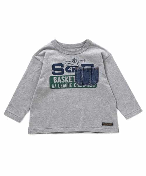 ヴィンテージロゴ　デニムポケットTシャツ