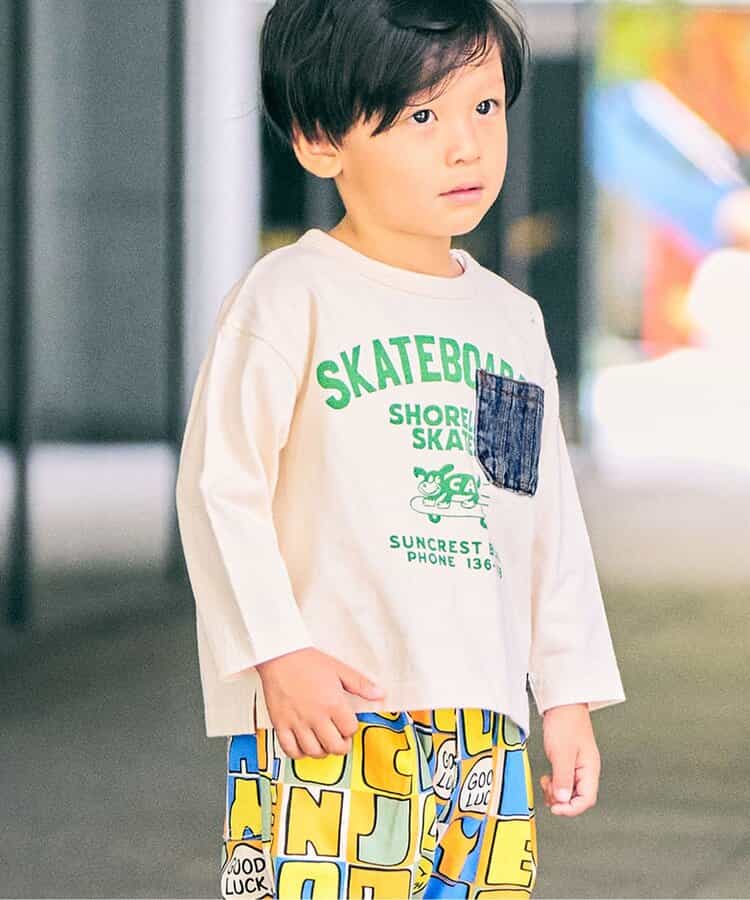 ヴィンテージロゴ　デニムポケットTシャツ