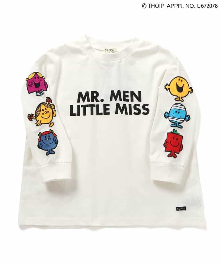 MR.MEN LITTLE MISS　袖ワッペン長袖Tシャツ_941337