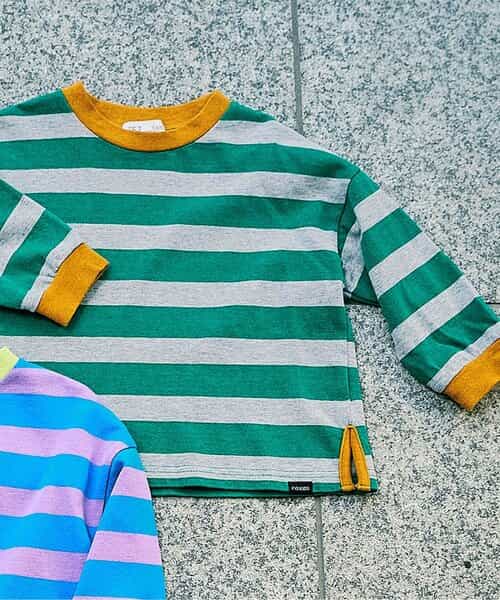 いろとりどりのボーダーTシャツ