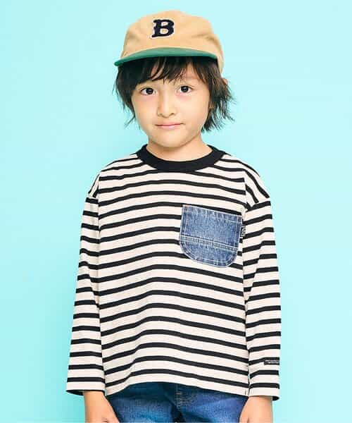 デニムポケット長袖Tシャツ