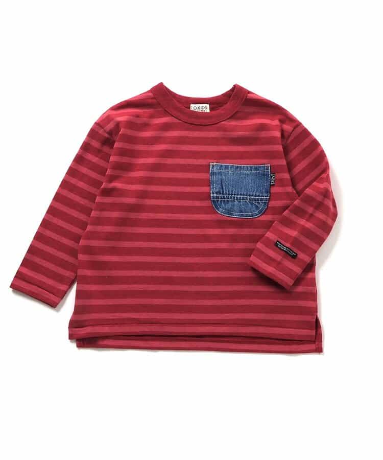 デニムポケット長袖Tシャツ