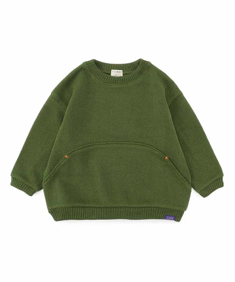 ヘリンボーンプルオーバー