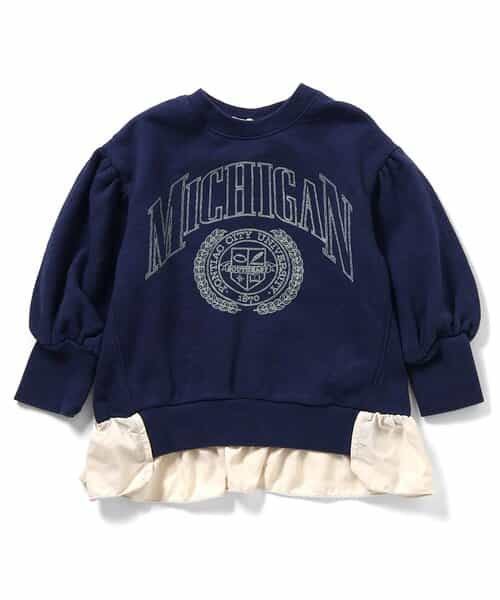 Girls カレッジ変形トレーナー