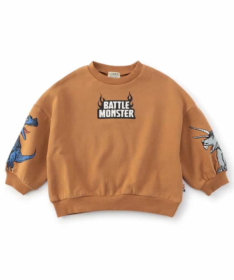 VS　DINOスリーブプリントトレーナー