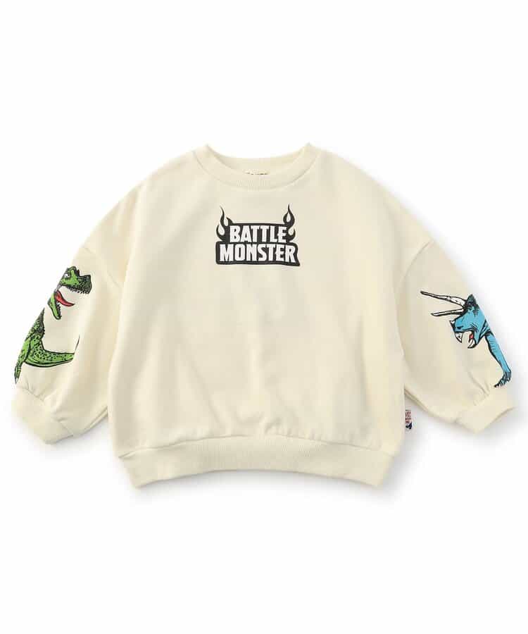 VS　DINOスリーブプリントトレーナー