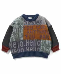 MIX ロゴアートニット