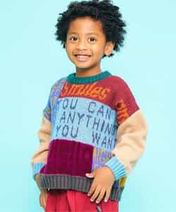 MIX ロゴアートニット