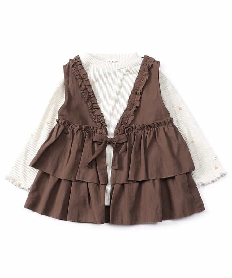 Girls ベスト×ロンTセット