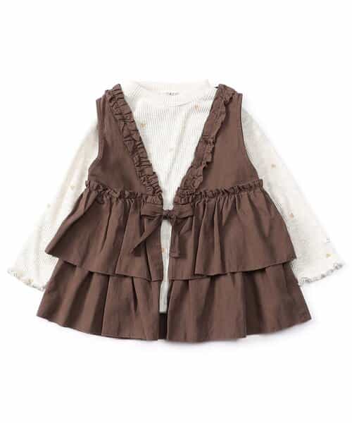 Girls ベスト×ロンTセット