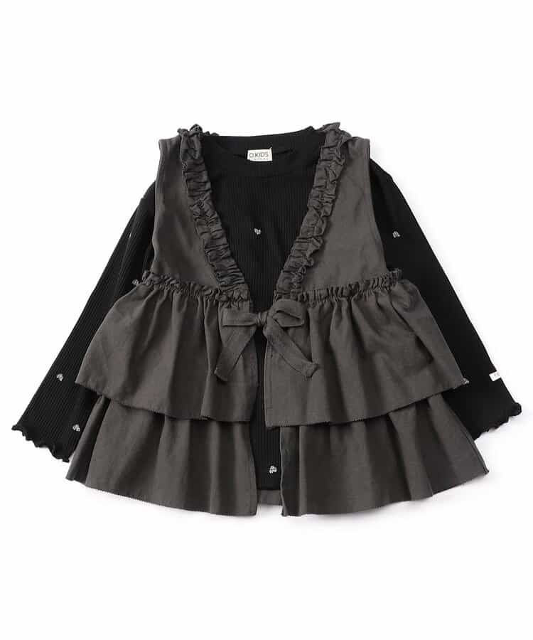 Girls ベスト×ロンTセット