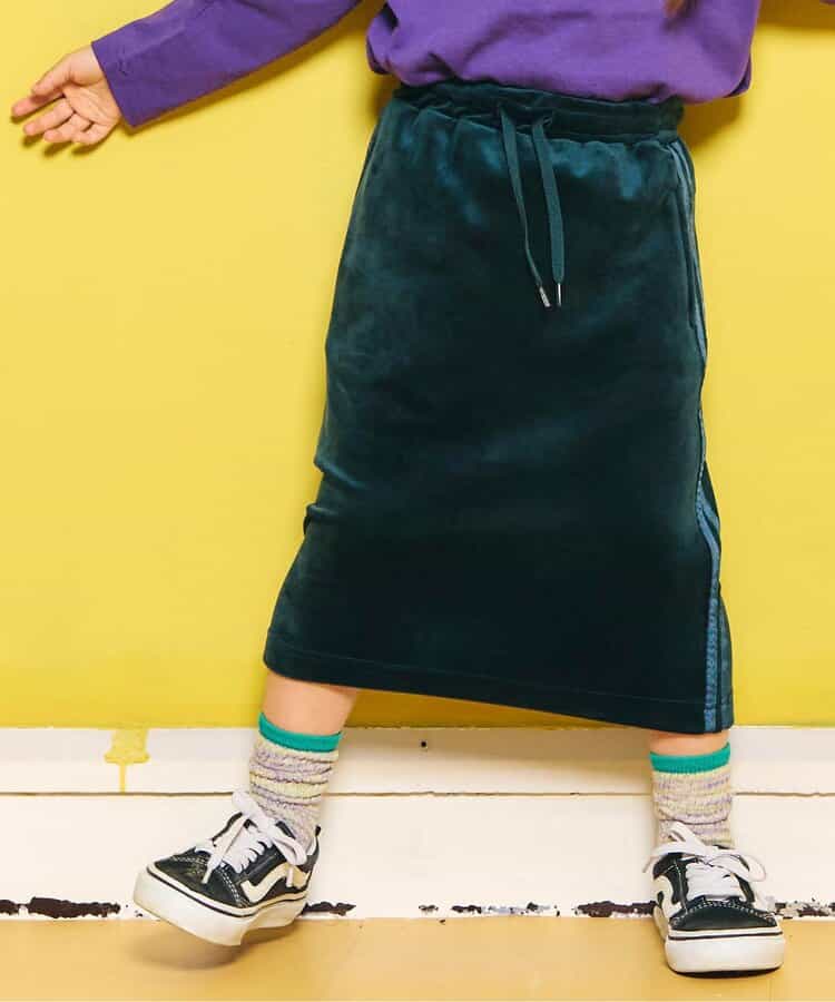 ★SALE★サイドラインベロアスカート