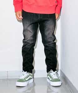 ニットデニムパンツ  10分丈