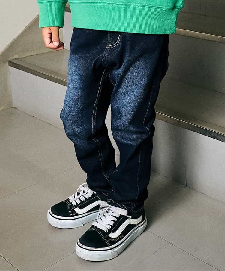 ★SALE★ニットデニムパンツ  10分丈