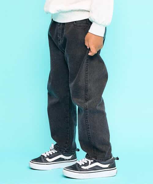 裏起毛ストレッチデニムパンツ  10分丈