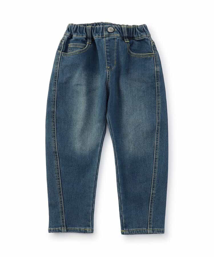 裏起毛ストレッチデニムパンツ  10分丈