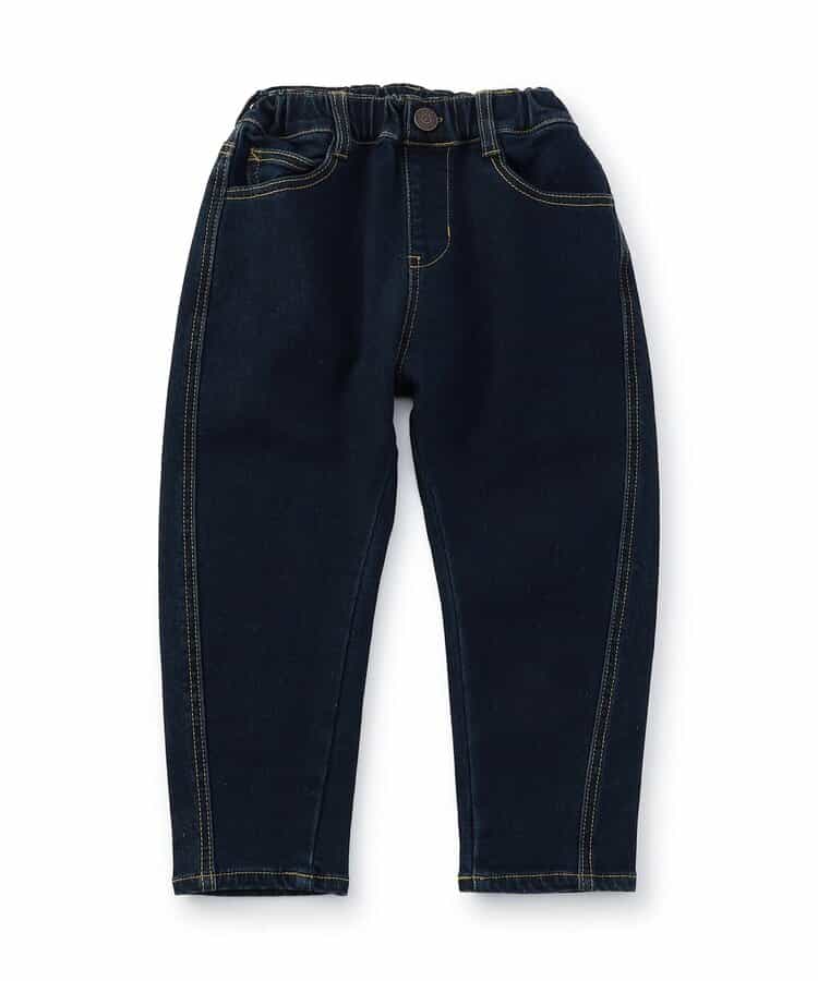 裏起毛ストレッチデニムパンツ  10分丈