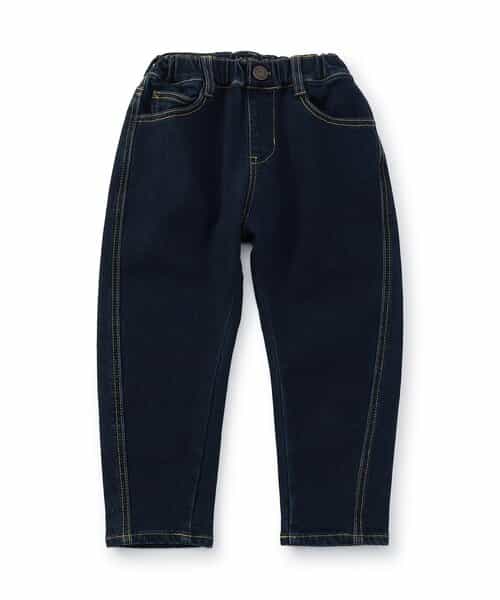 裏起毛ストレッチデニムパンツ  10分丈