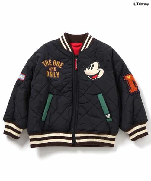 ディズニーキャラクター ワッペンキルティングジャケット